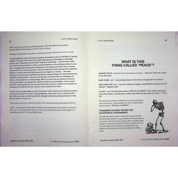 Operation Vampire Killer 2000 Original 1992 Publisher Printing - Picture 6 of 14